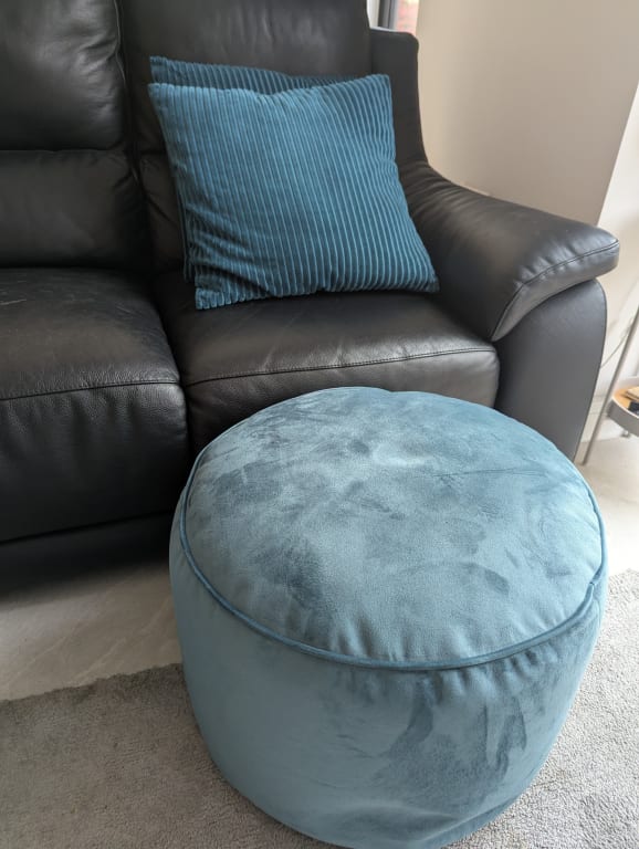 Repose Pied Rond, Ottoman Tabouret Coton Et Linge Tabourets Bas Design