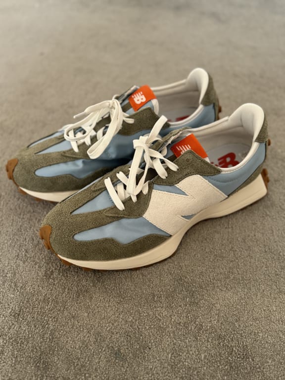 New Balance 327 Classic Suede Mesh Trainers, Artic Grey 