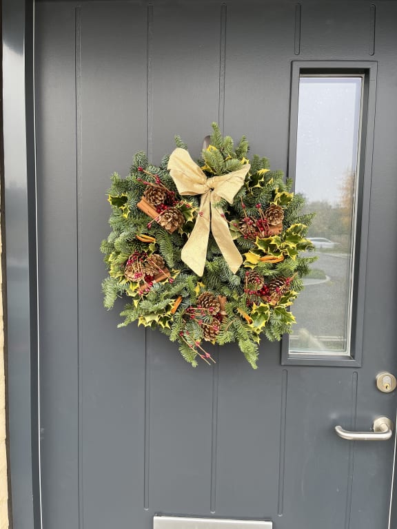 Christmas door wreath john lewis clearance