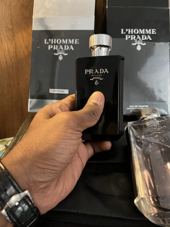 Prada L'Homme Intense Eau de Parfum, 100ml at John Lewis & Partners