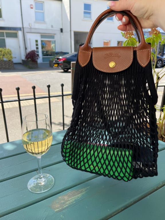 Longchamp Le Pliage Filet XS Mesh Bag (Tobacco) - May's Collections