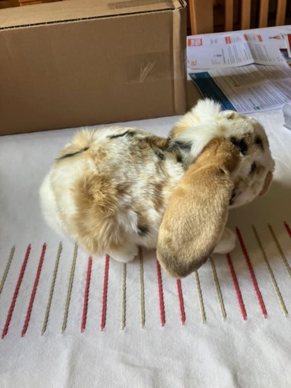 Living Nature Dutch Lop Ear Rabbit Plush Soft Toy