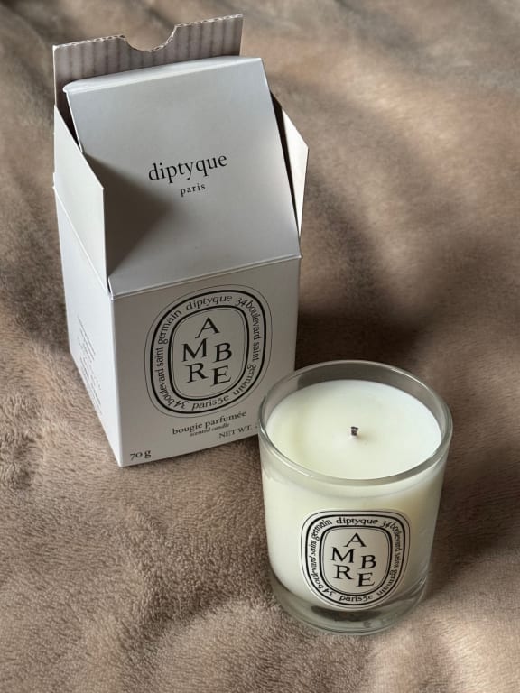 Diptyque Ambre Scented Candle, 190g