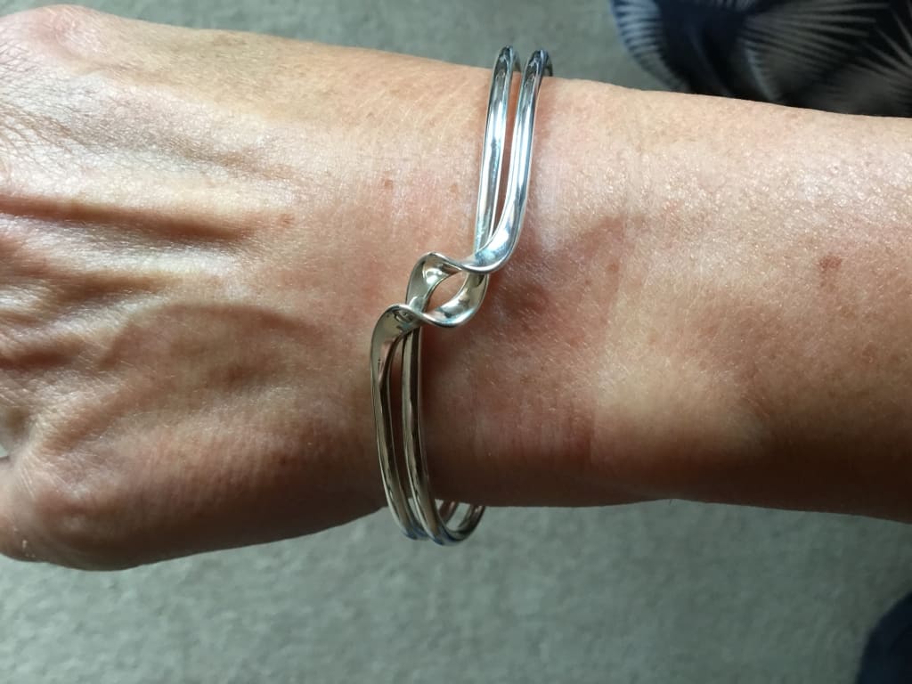 Flip Flop Hook Bracelet All Sterling Silver / 8 (XL)