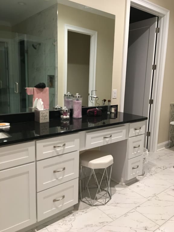 Chrome Vanity Stool At Home