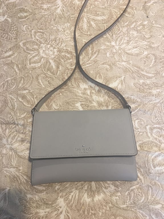 KATE SPADE COVE STREET DODY MEDIUM FLAP CROSSBODY BAG LEATHER , TAUPE  ~~NEW~~