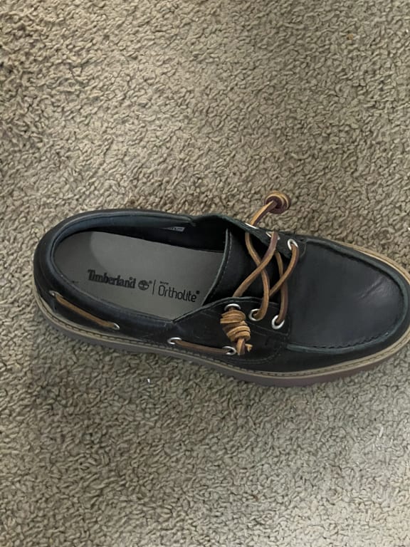 Black timberland boat shoes hot sale