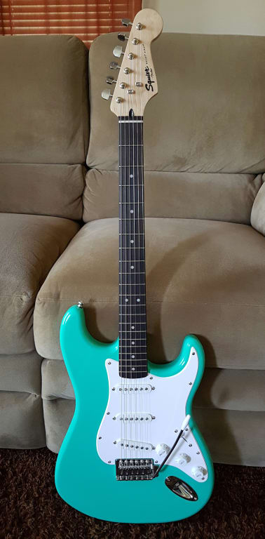 Squier Bullet Stratocaster SSS Electric Guitar with Tremolo Sea