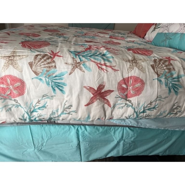 Madison Park Pacific Grove 7 Piece Cotton Sateen Comforter Set On