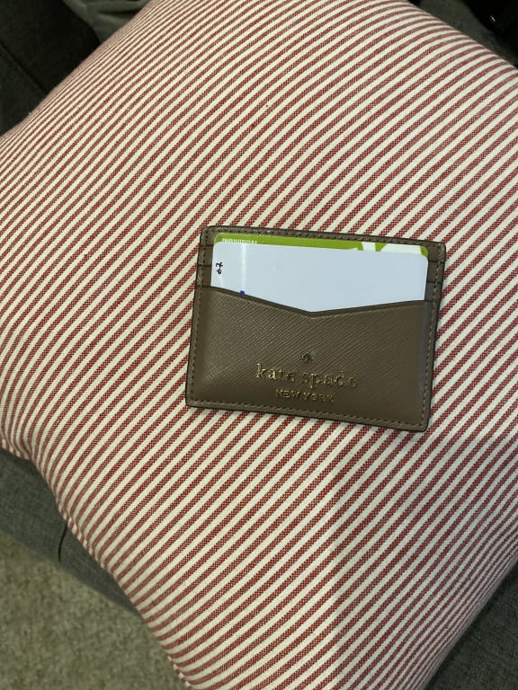 Kate Spade Staci Saffiano Leather Small Card Holder Black – Balilene