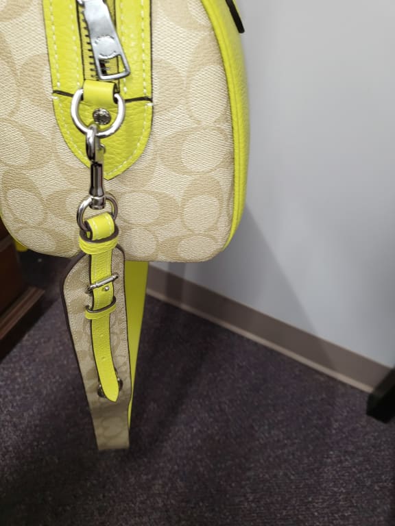 Coach Mini Rowan Satchel In Blocked Signature Canvas CH160 – Luxe Paradise