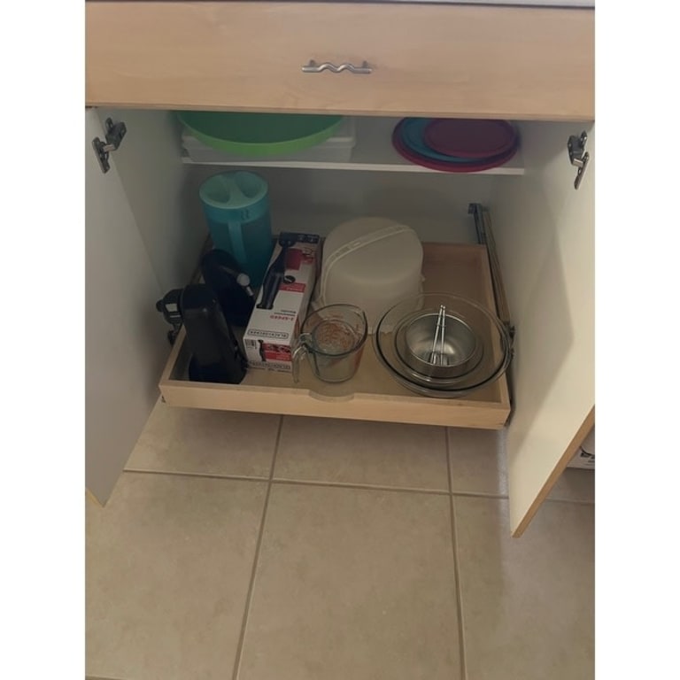 DIY Slide Out Shelf PullOut Wood Drawer Storage