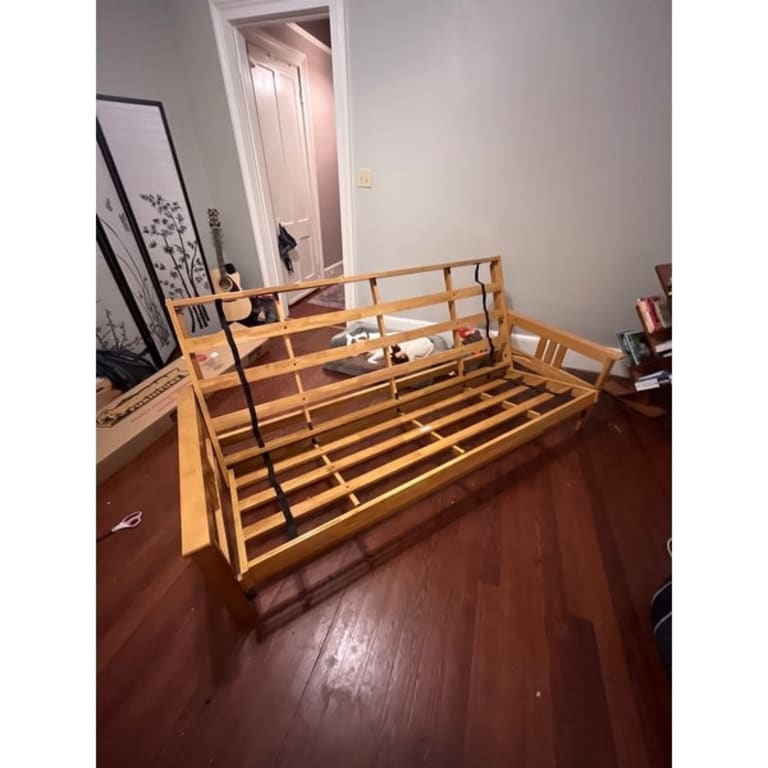 Somette Queensize Wood Futon Frame (Mattress not included) On Sale