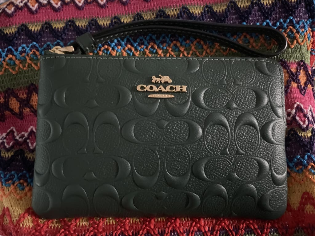 Disney x Coach + Corner Zip Wristlet with Tiana