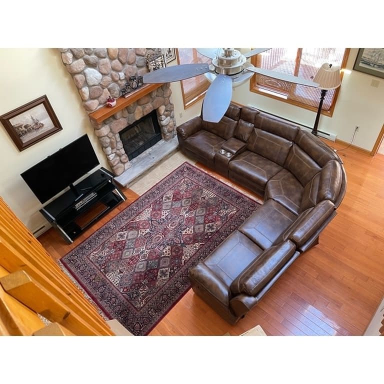 Nicole Reclining Faux Leather Upholstered Sectional Sofa Bed Bath