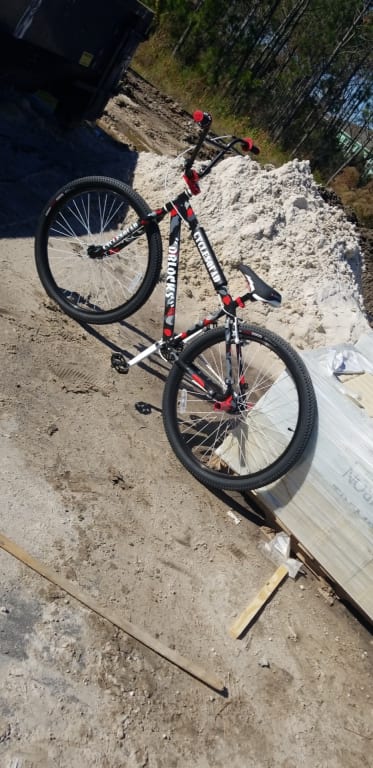 bmx handlebars on mountain bike