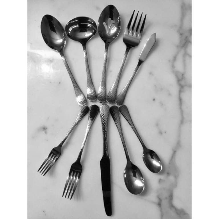 Ginkgo Lafayette 42Piece Stainless Steel Flatware Set Bed Bath