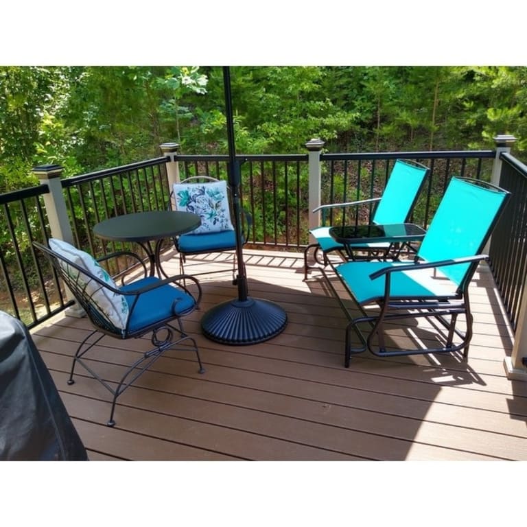 Costway 2 Person Outdoor Patio Double Glider Chair Loveseat Rocking