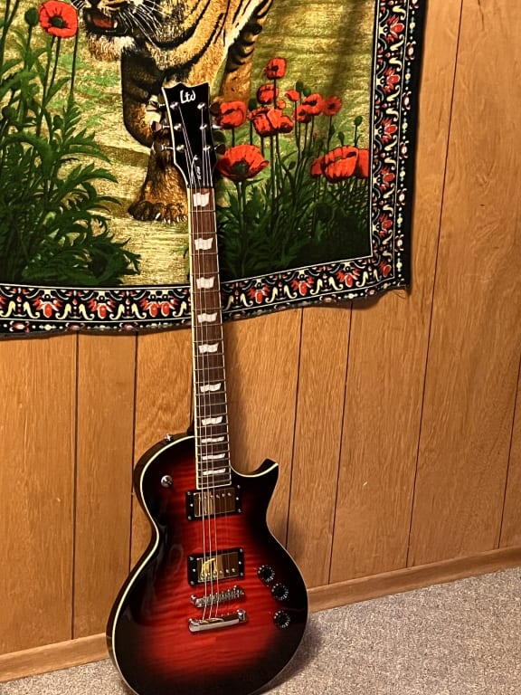 ESP LTD EC-256FM Electric Guitar See-Thru Black Cherry