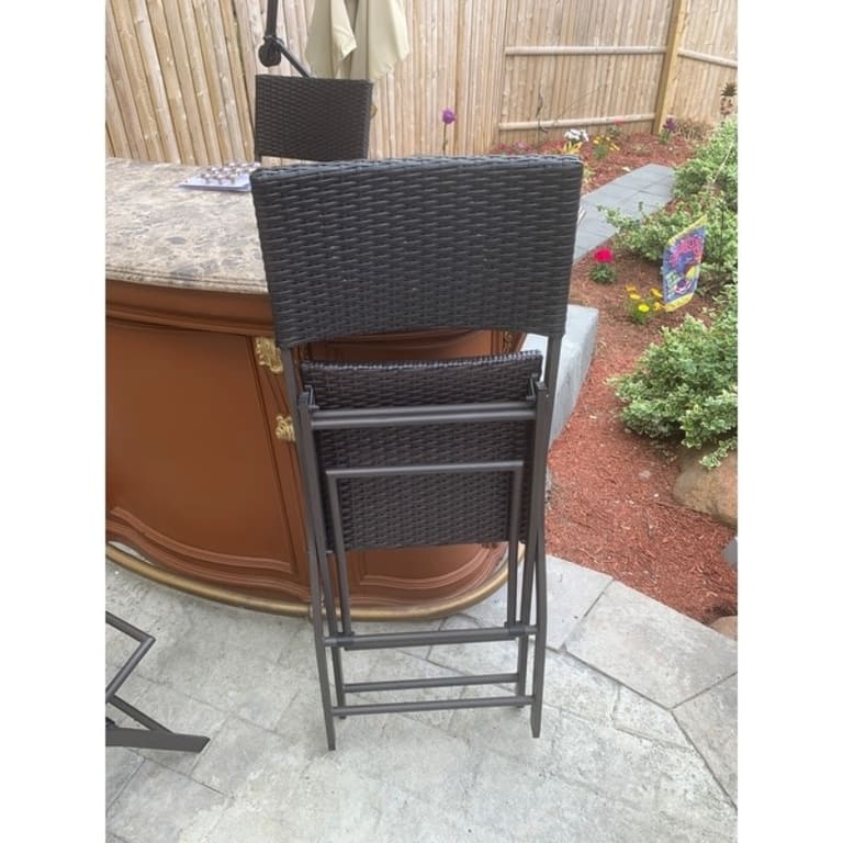 Margarita Outdoor Wicker Bar Stool (Set of 4) by Christopher Knight