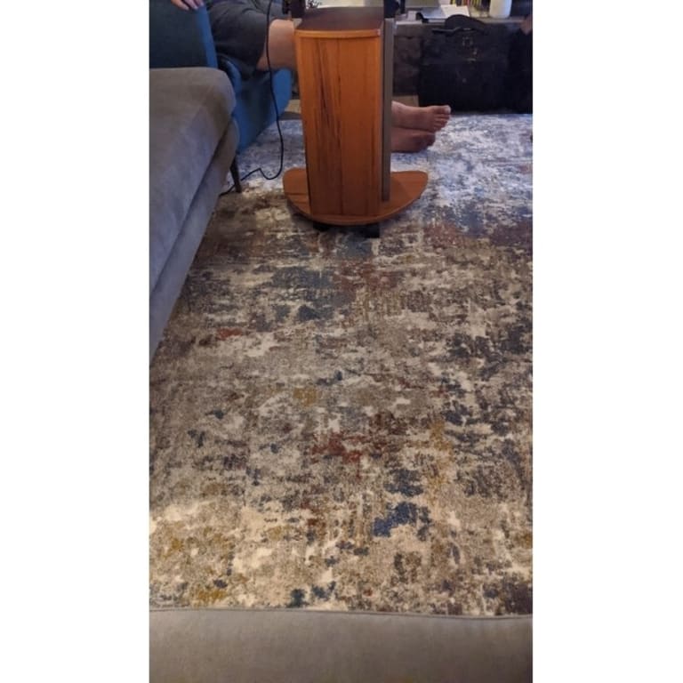 Alexander Home MidCentury Modern Abstract Area Rug On Sale Bed