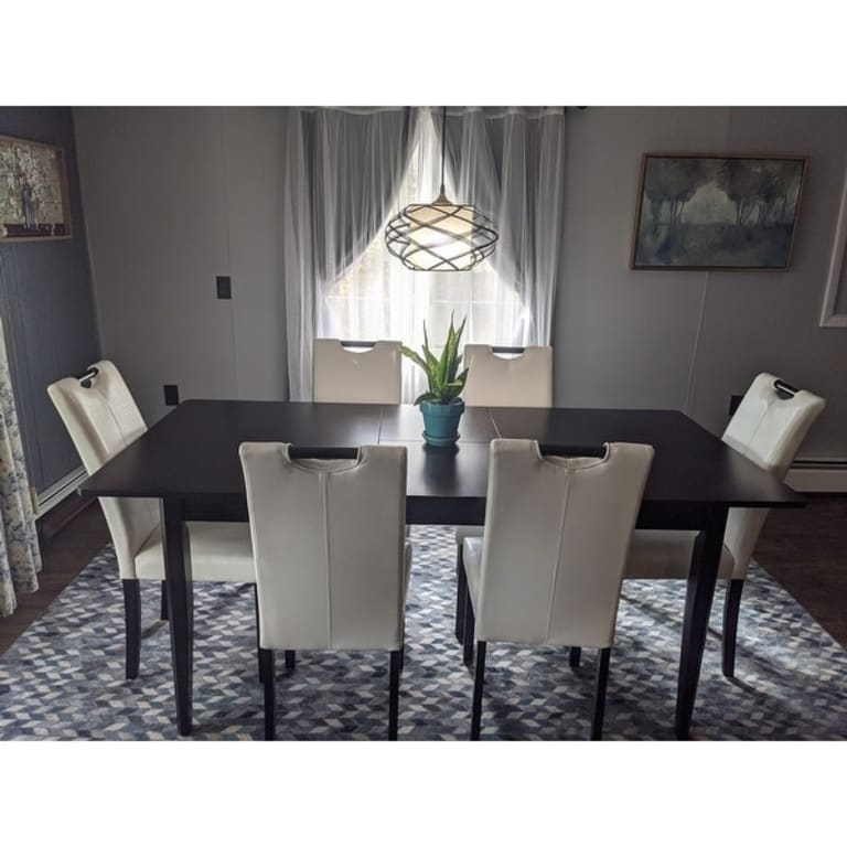 Alexander Home Davide Printed Geometric Faux Cowhide Area Rug On Sale