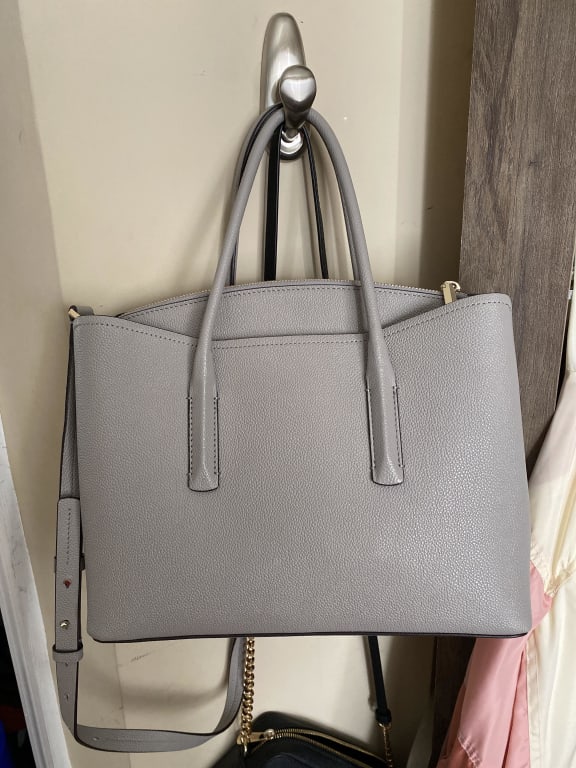 Kate Spade Women's Margaux Large Satchel Bag Light Gray