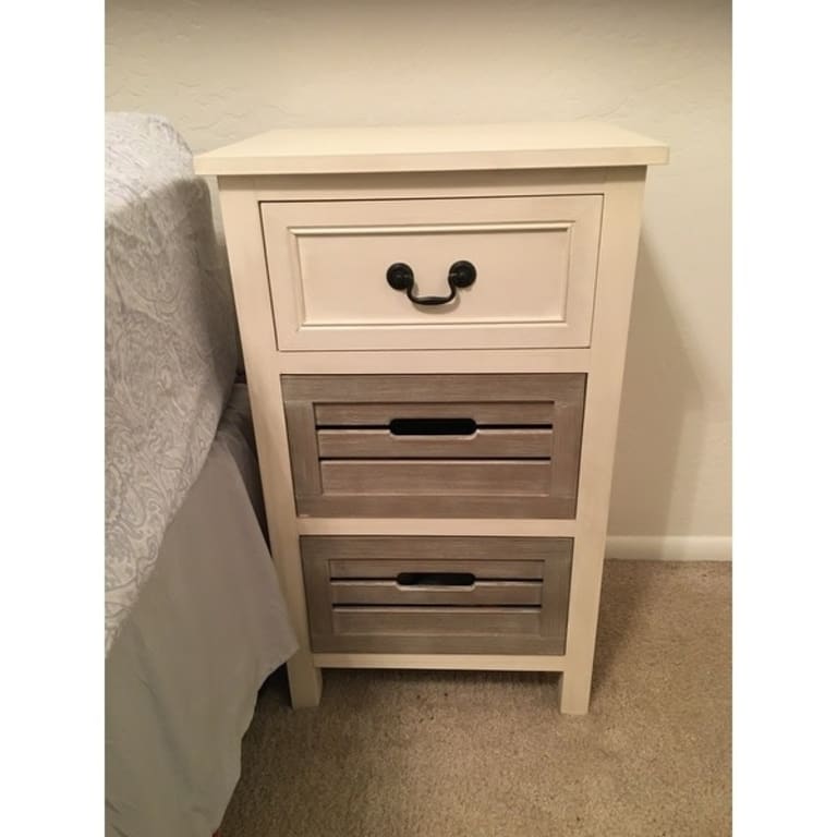 The Gray Barn Miranda 3drawer Solid Wood Twotone Nightstand On Sale Bed Bath & Beyond