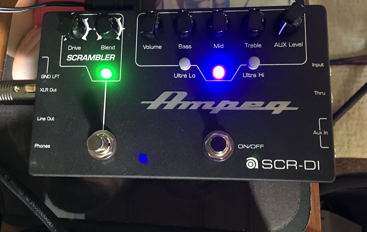 Open Box Ampeg SCR-DI Bass DI Preamp With Scrambler Overdrive