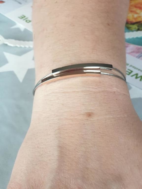 Skagen Elin Double Tube Bracelet, Silver/Rose Gold SKJ1033998 at John Lewis  & Partners