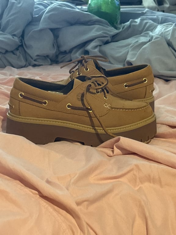 Timberland デッキシューズ ネイビー Timberland デッキシューズ × BEAMS / 別注 Authentic 3eye
