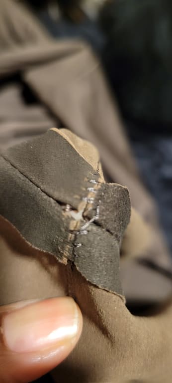 Customer Image Captioned: Small gaps, seams don't meet could get worst