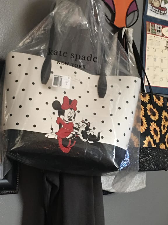 NEW Kate Spade x Disney Multicolor New York Minnie Mouse Large