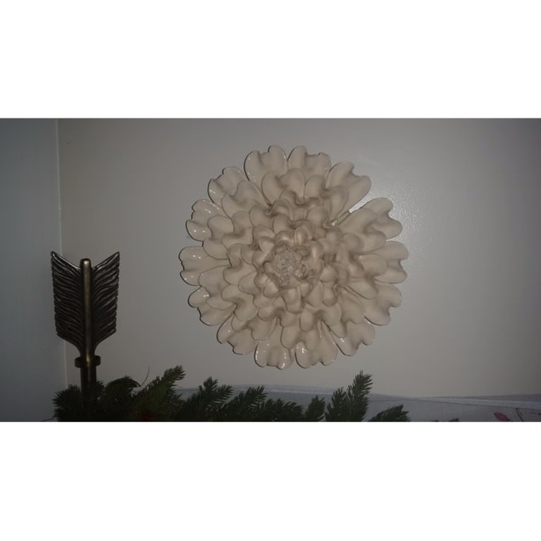 Isabella Large Ceramic Flower Wall Decor Bed Bath & Beyond 9427133