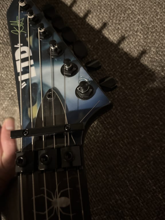 ESP LTD Kirk Hammett Signature White Zombie Electric Guitar ESP LTD Kirk Hammett Signature White Zombie Electric Guitar