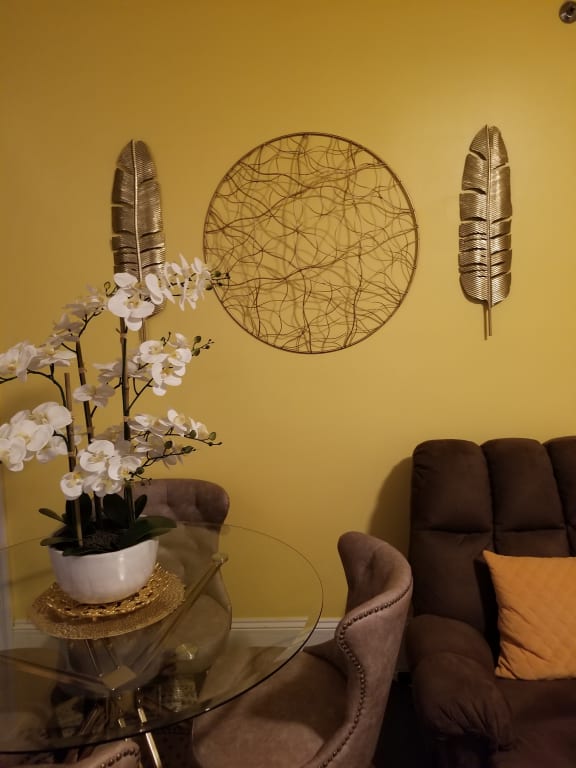 8X30 Gold Feather Wall Decor