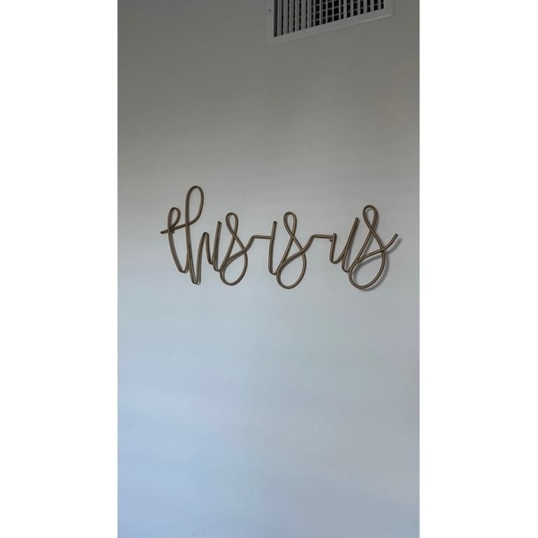 The Curated Nomad 'This is Us' Metal Script Wall Art Bed Bath