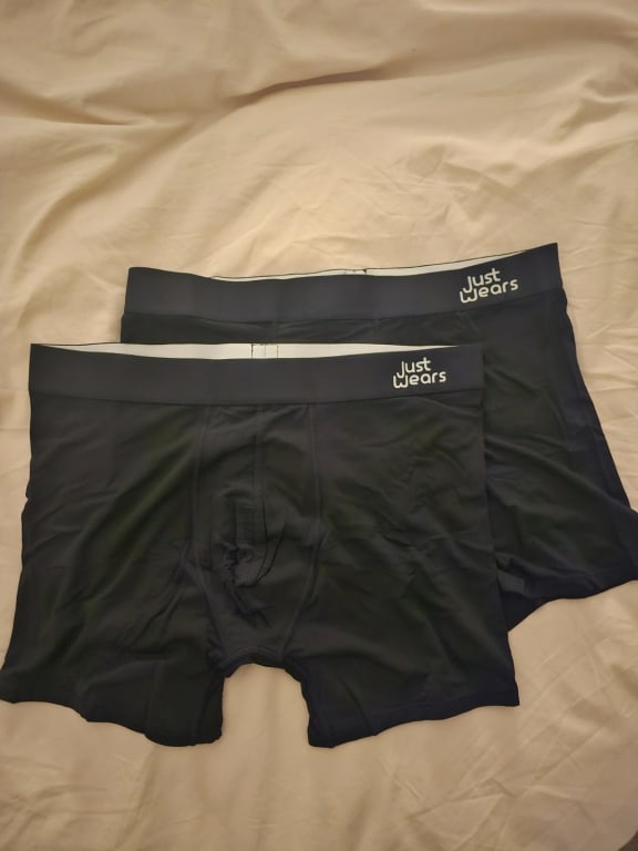 JustWears Active Boxers, Pack of 6, Black at John Lewis & Partners