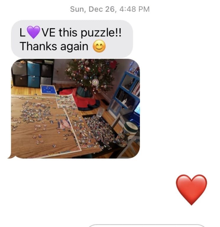 Vintage National Parks Puzzle from Uncommon Goods. Customer submitted image.