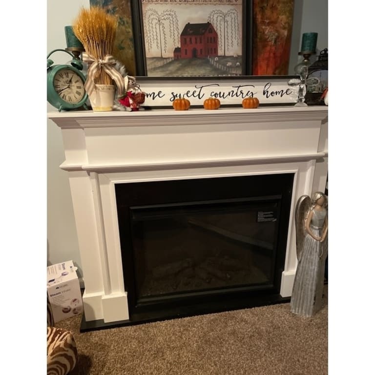 Harlan 55" Electric Grand Fireplace in White by Real Flame On Sale