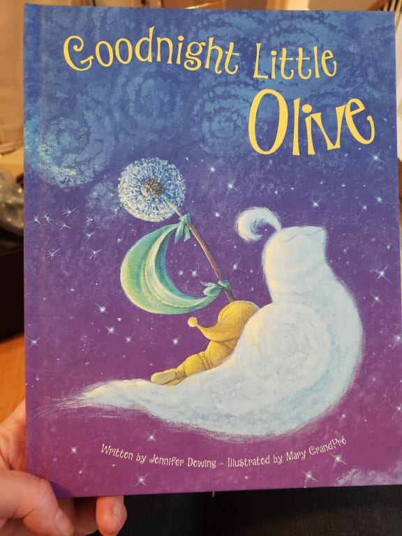 Personalized Goodnight Little Me Book from Uncommon Goods. Customer submitted image.