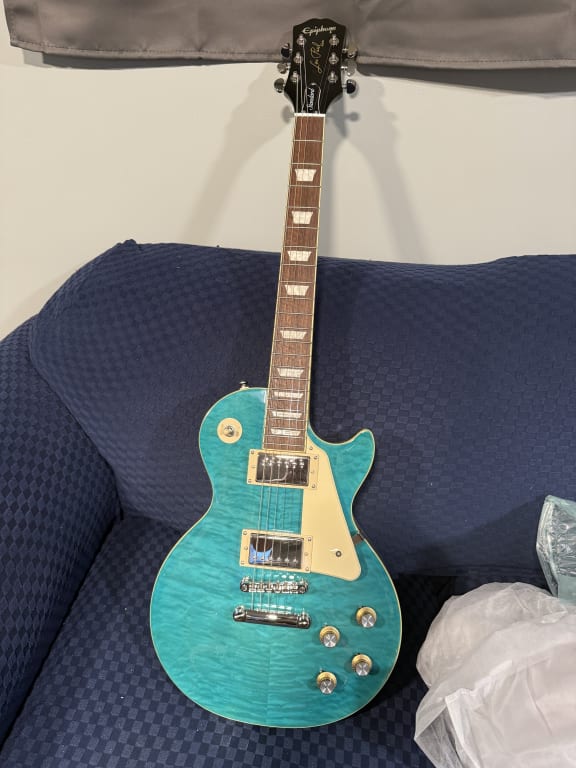 新品 Epiphone Les Paul Std 60s Quilt Top Epiphone Les Paul Standard 60s Quilt Top in Faded Cherry Sunburst