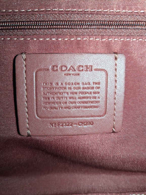 How to determine Original COACH BAG