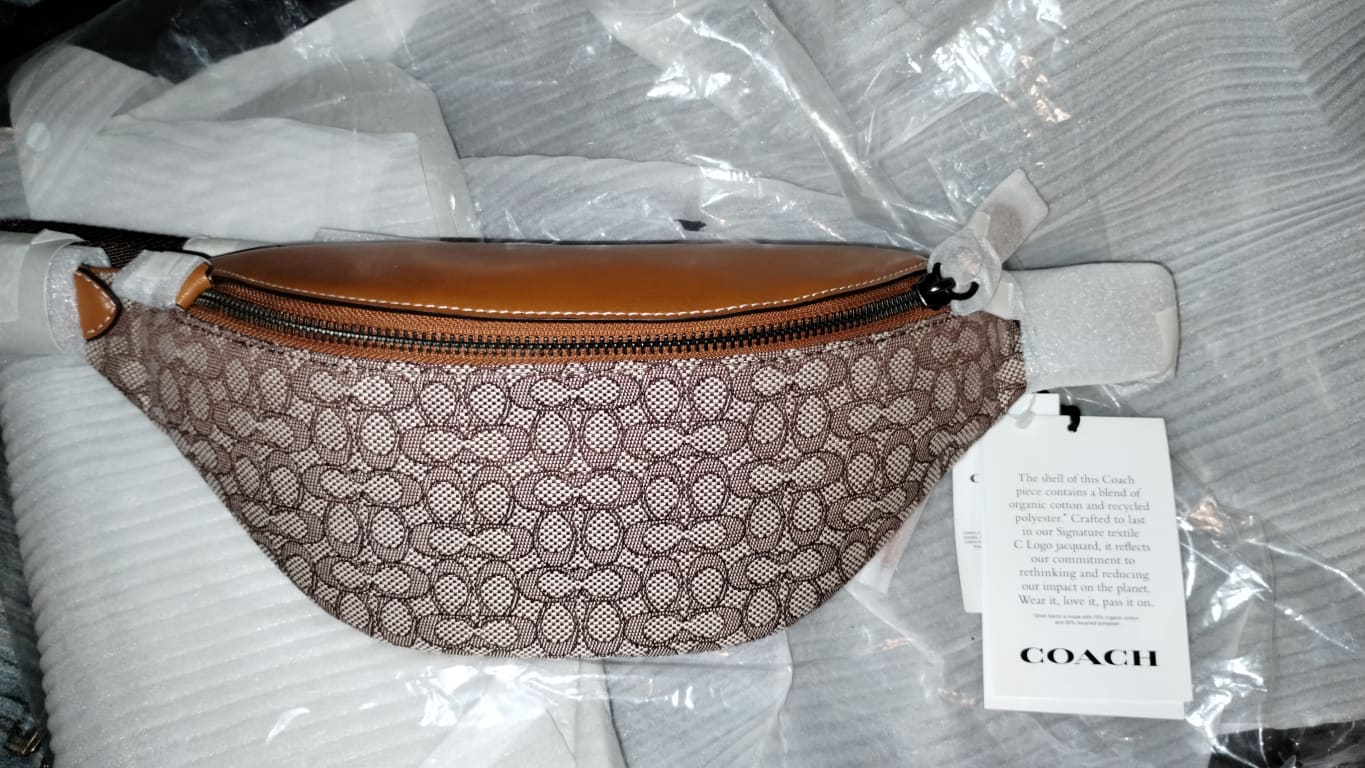 Coach Charter monogram-jacquard Leather Belt Bag - Brown