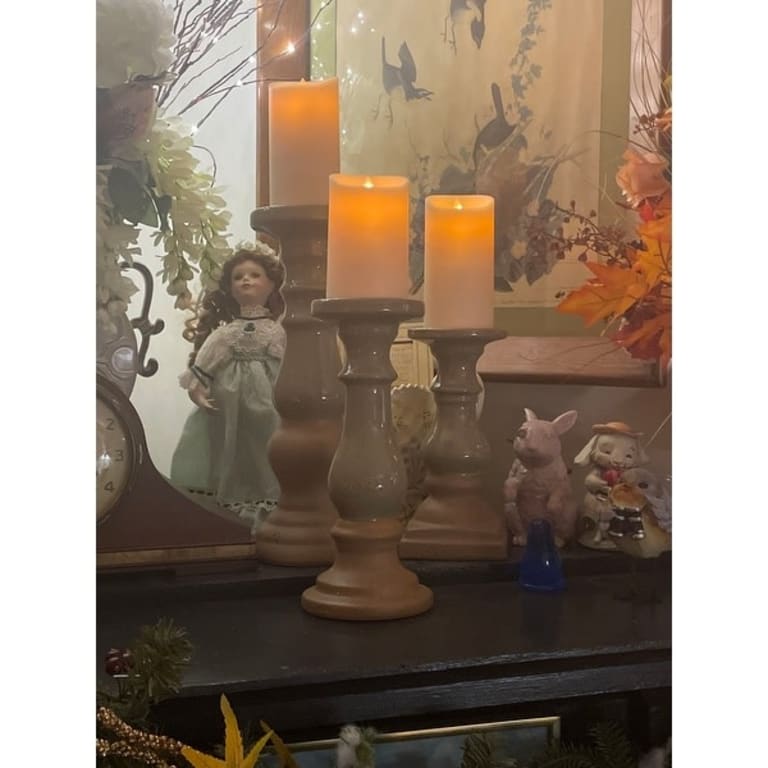 Signature Design by Ashley Emele Candle Holder Set of 3 Bed Bath