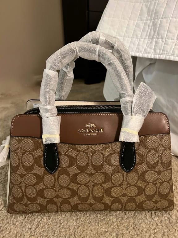 Coach Outlet Darcie Carryall with Signature Canvas Detail