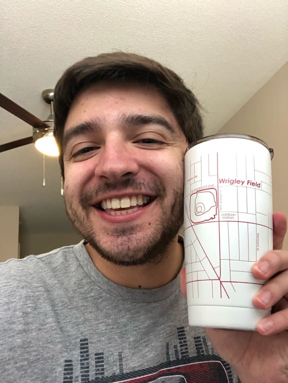 MLB Ballpark Map Insulated Pint from Uncommon Goods. Customer submitted image.