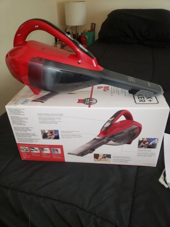 Black & Decker Dustbuster 7.2V 1.5AH White Cordless Handheld Vacuum