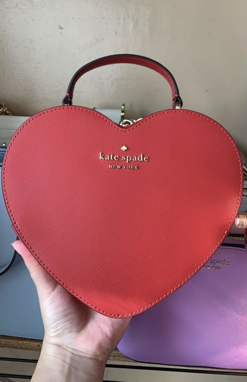 Kate Spade New York Love Shack Pink Heart Purse - Pink Fur