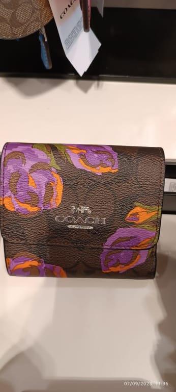 COACH®  Mini Wallet On A Chain With Lovely Butterfly Print